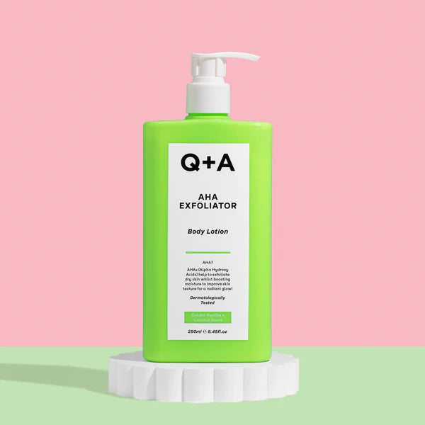 AHA exfoliator body lotion