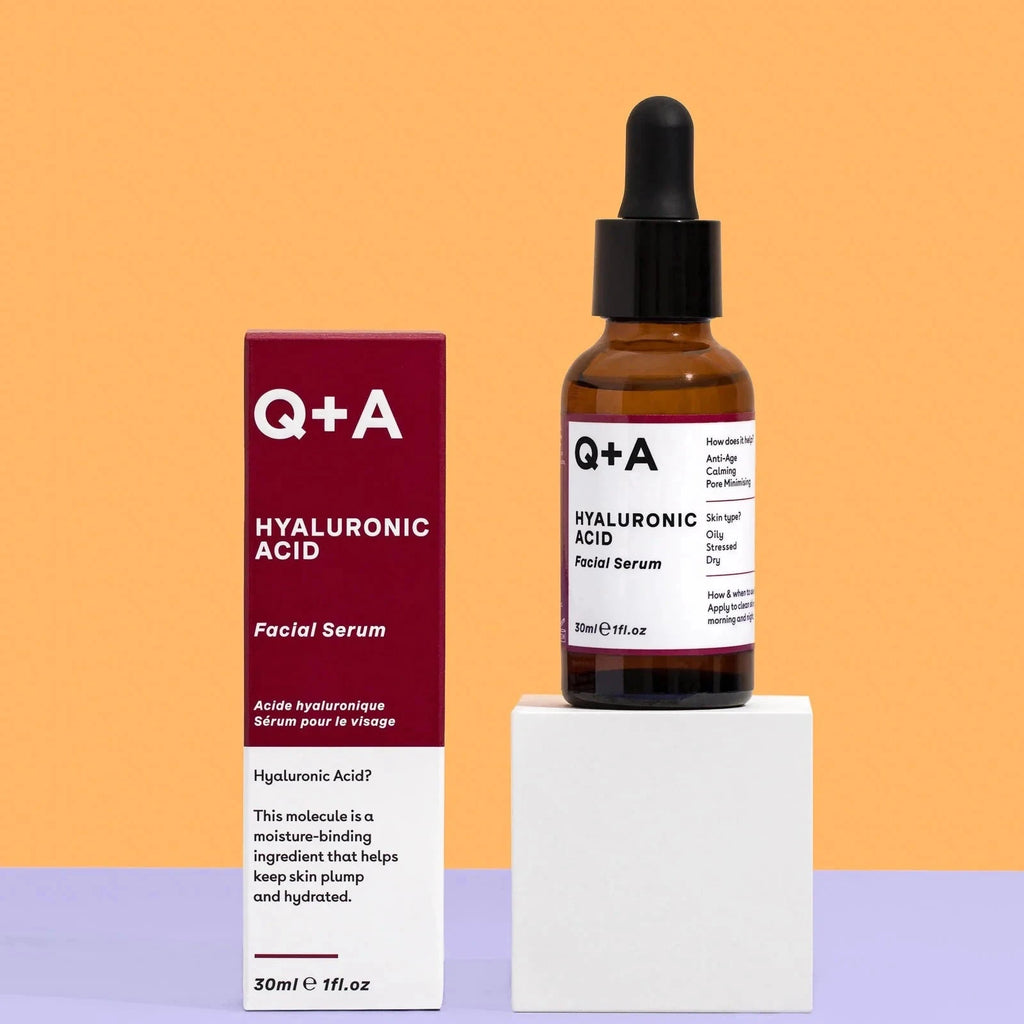 Q+A Hyaluronic acid facial serum