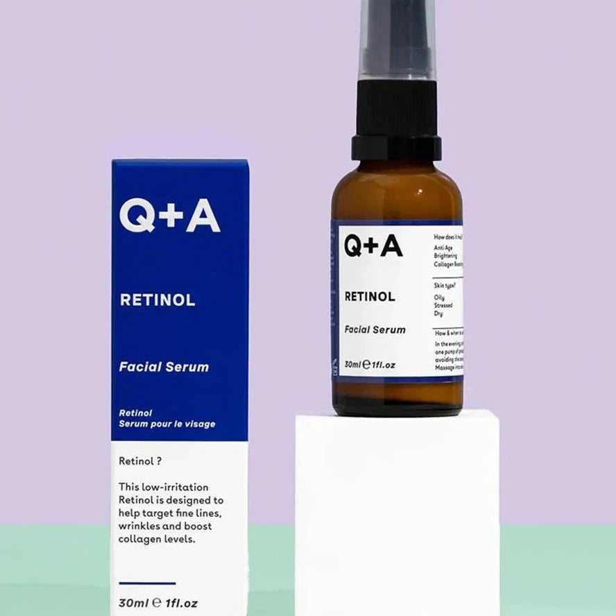 Q+A retinol facial serum