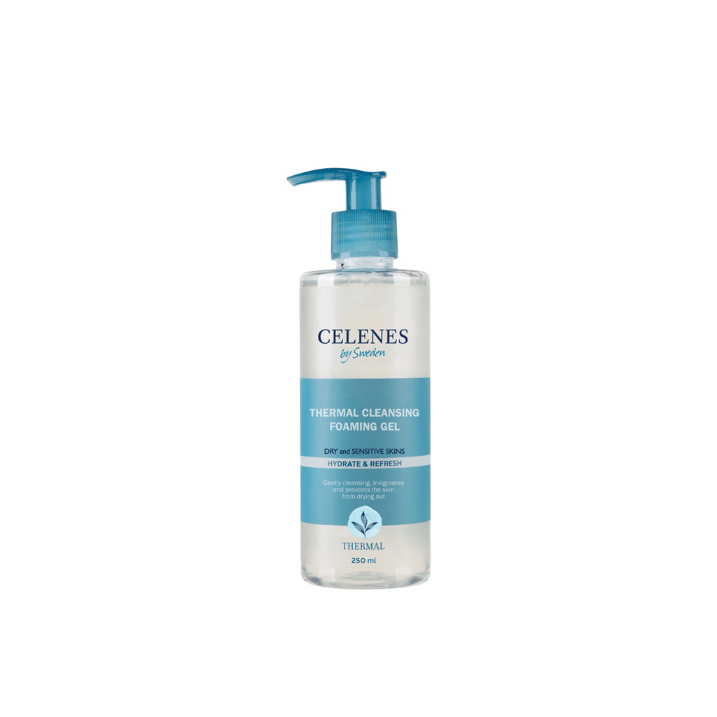 Celenes thermal cleansing foaming gel for dry and sensitive skin